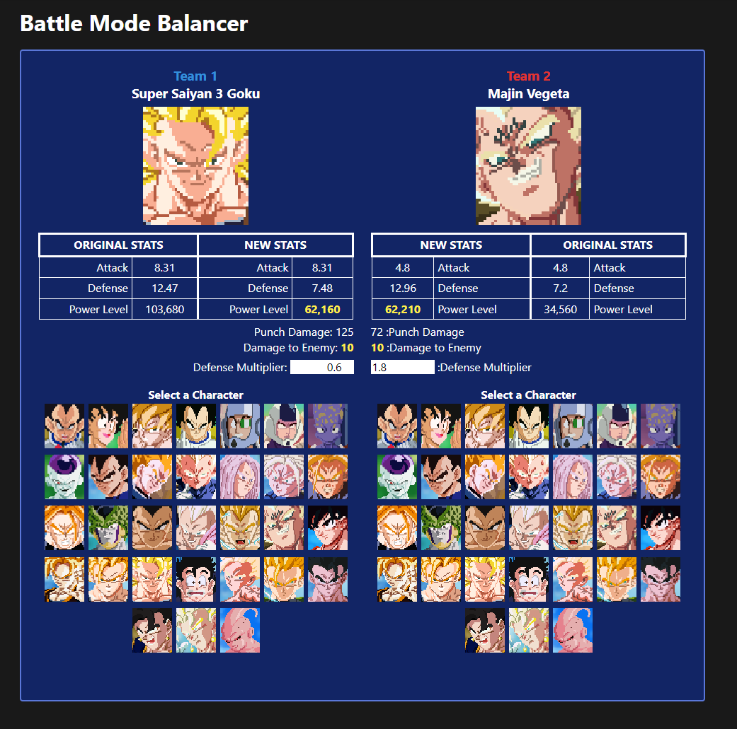 battle mode balancer tool